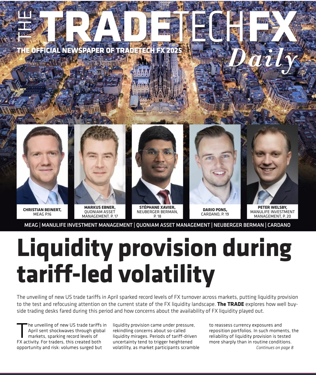 The TRADETechFX Daily 2025 launches in Barcelona as your official guide to  the event! - The TRADE
